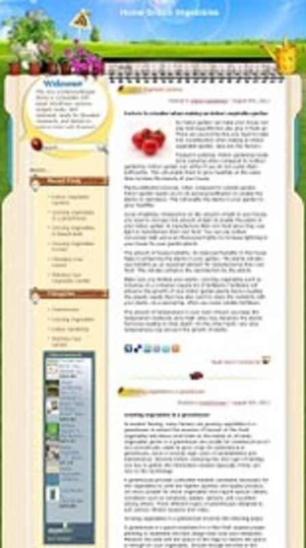 Product picture Home Grown Vegetables Niche Blog With (PLR)